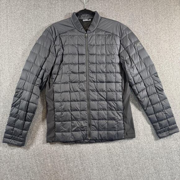 Arc'teryx Rico Jacket Mens Medium Black Down Insulated Quilted Puffer Coat - Picture 16 of 16